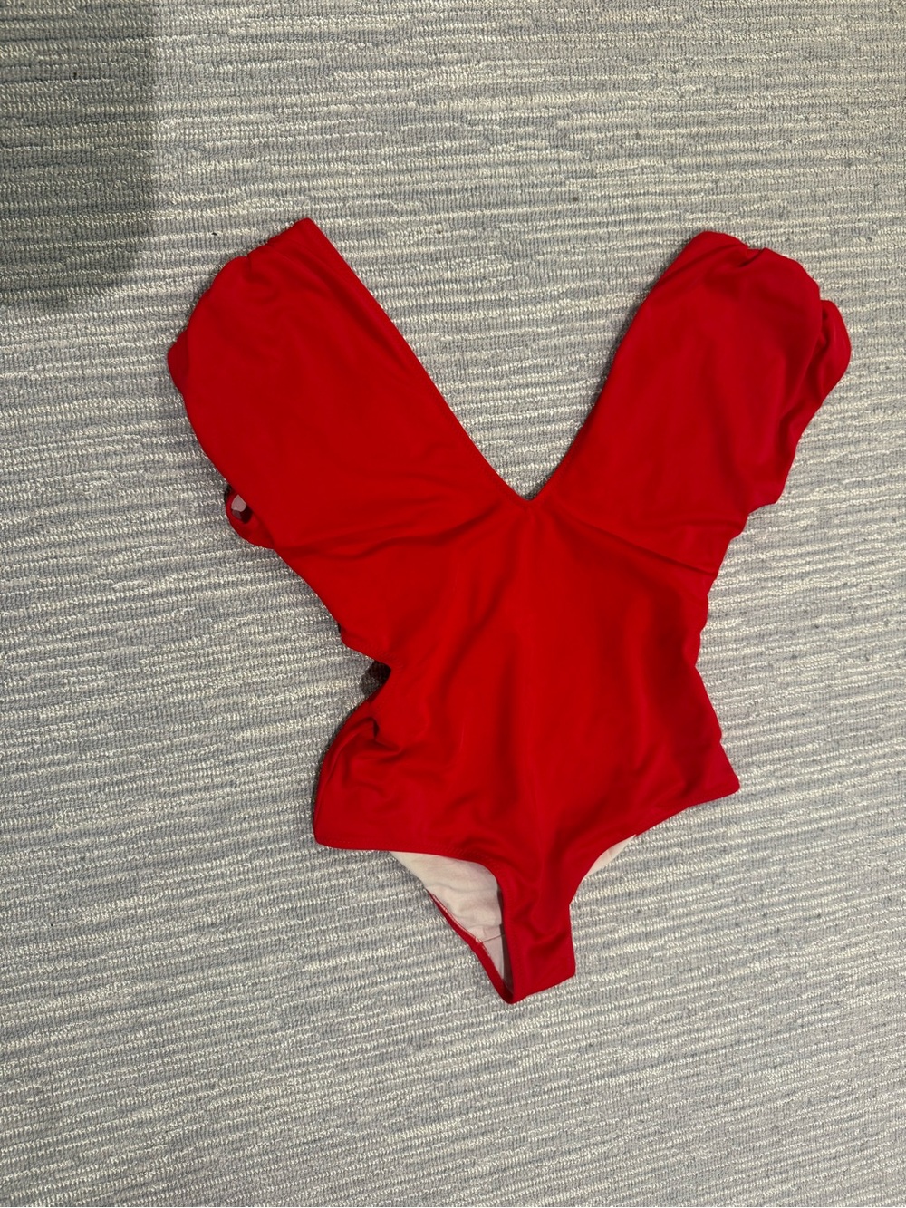 Carolina K red bodysuit with side cut outs size Small